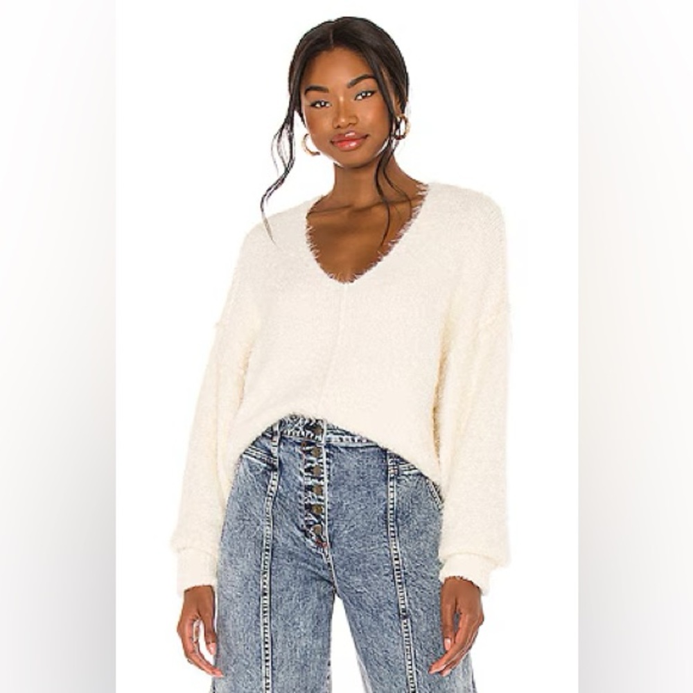 NWOT Free People Icing V Neck Sweater
